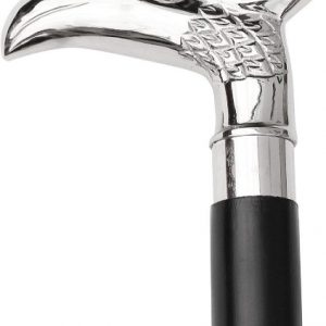 Wooden Walking Stick/Cane with Silver Engraved Eagle Handle