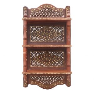 Sheesham Wood Wall Bracket with Three Shelf