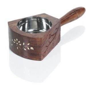 Wooden Lobandan Burner
with Steel Inner for Charcoal Burning