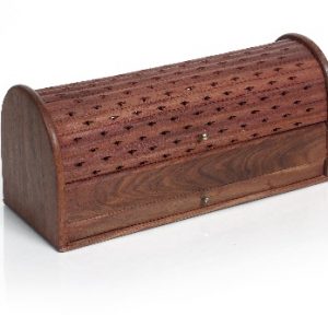Wooden Carved Incense Holder
Box with Shutter Lid and Storage Drawer