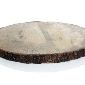Natural Wood Tree Trunk Round
Chopping Board/Cheese Board/Serving Platter with Bark Edge